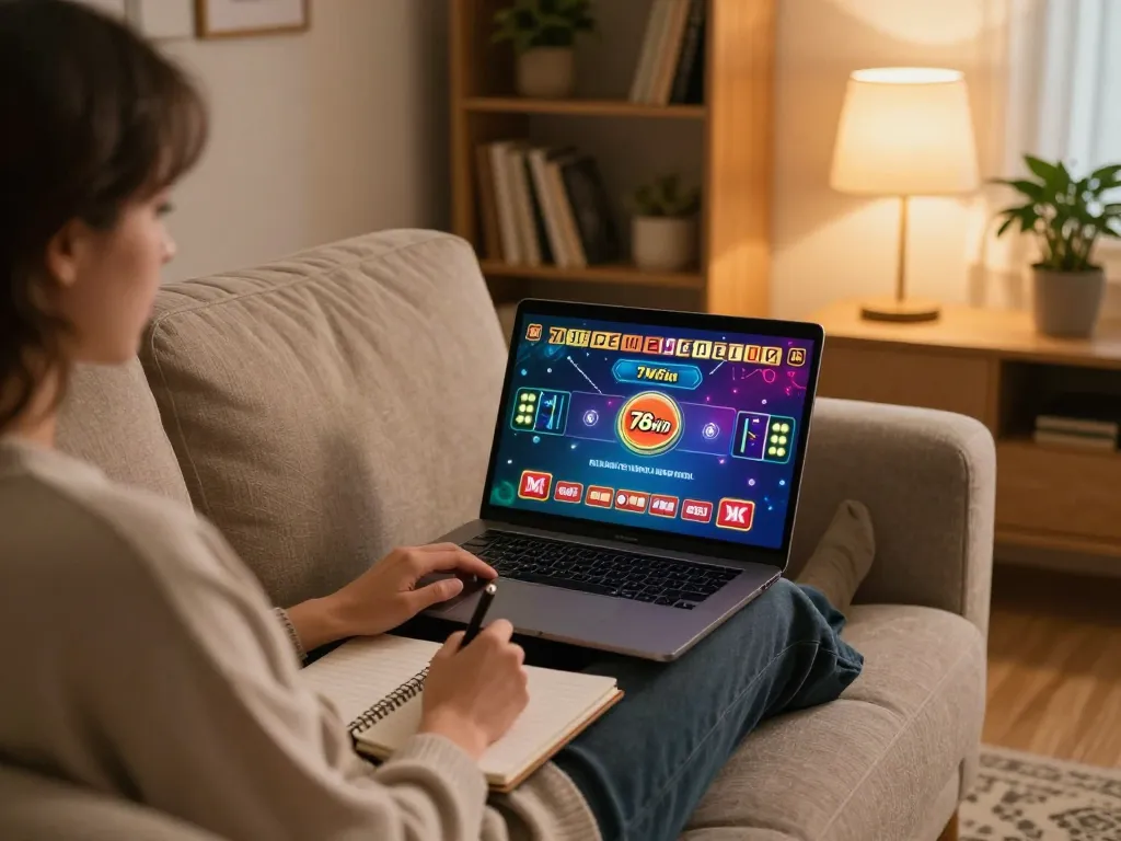 Engage in live casino gaming on 78win from home with a cozy setup.