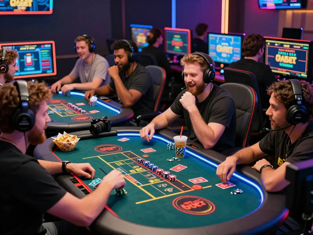 Exciting gameplay at Onbet with players engaged in live casino action.