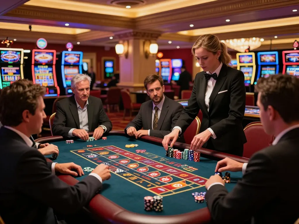 Players engage in thrilling roulette action at tg88 casino, capturing excitement in a luxurious setting.