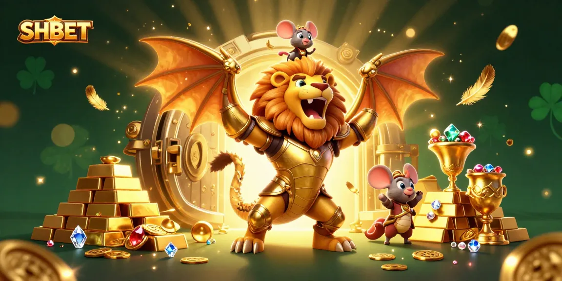 Experience thrilling gameplay at SHBET, with a roaring chimera and treasures bursting with excitement.