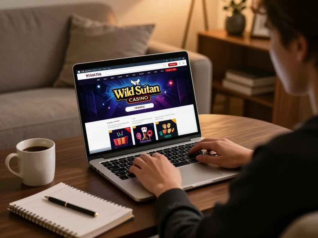 Play engaging online slots from wild sultan casino france on a cozy home couch.