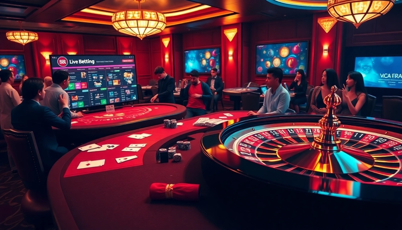 Experience thrill at 8K8 Official with players enjoying exciting table games and a stylish gaming atmosphere.