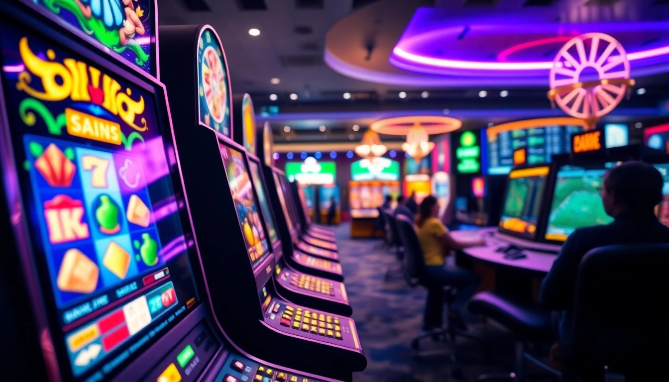 8 day gaming interface showcasing vibrant slots and live dealer excitement.
