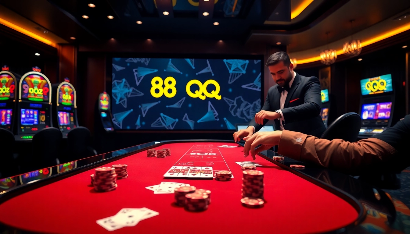 Experience thrilling gameplay at qq 88 casino with vibrant tables and exciting slot machines.