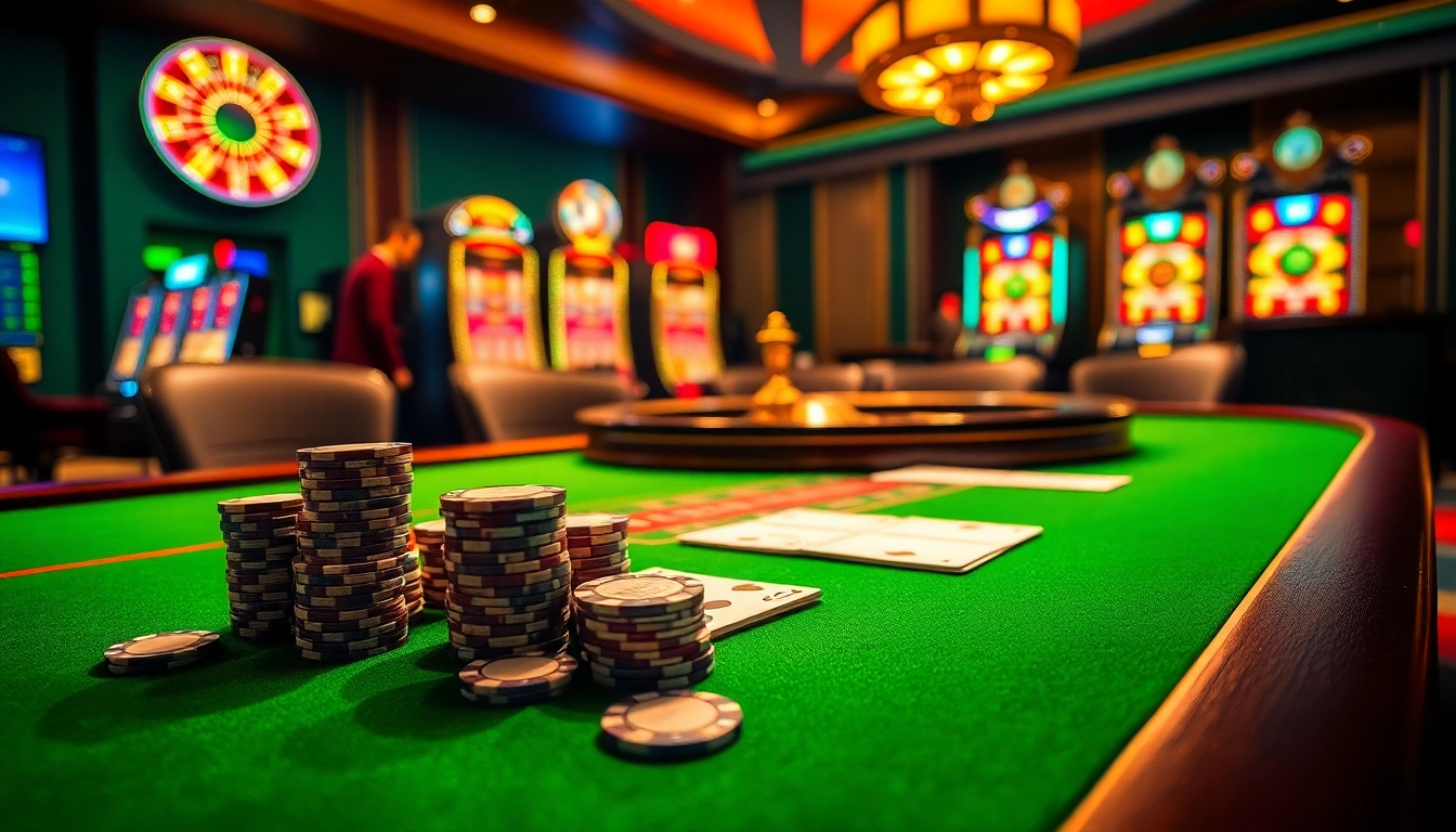 Experience the thrill of gambling at 188bet with vibrant poker chips and an elegant roulette wheel.