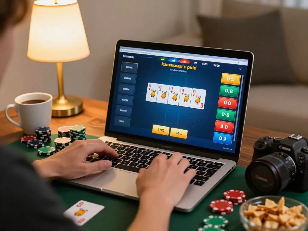 Rasakan poker online strategis dengan kanzenmap dalam pengaturan rumah yang nyaman menampilkan pilihan gameplay dinamis.