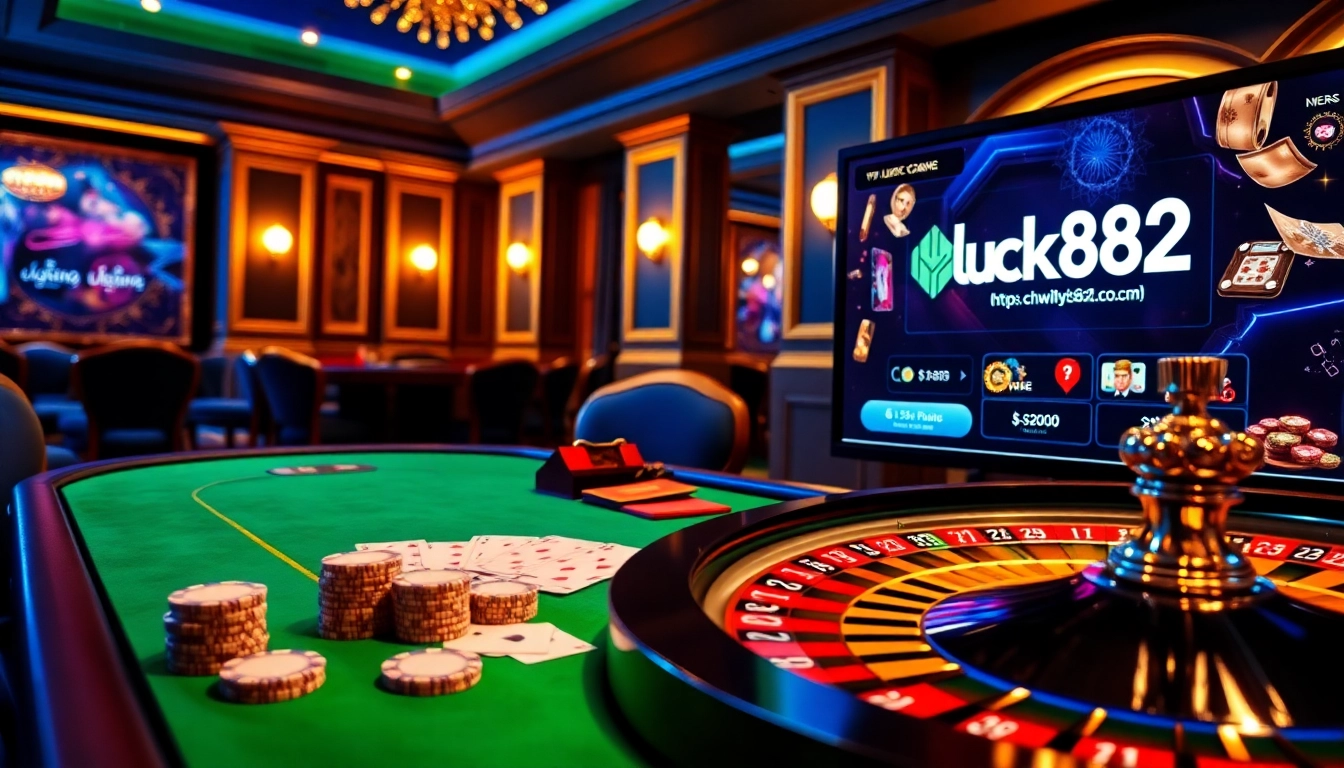 Experience high-stakes action at https://luck882.co.com/ with vibrant casino gaming scenes and winning action.