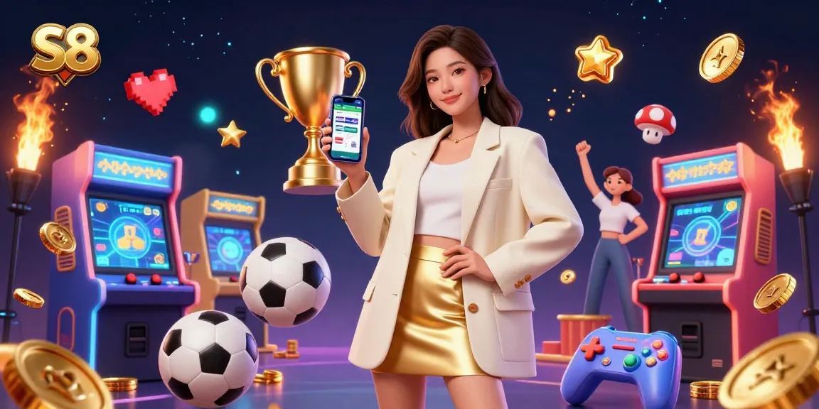 Experience thrilling sports betting with S8, where gaming meets excitement in a vibrant, dynamic scene.