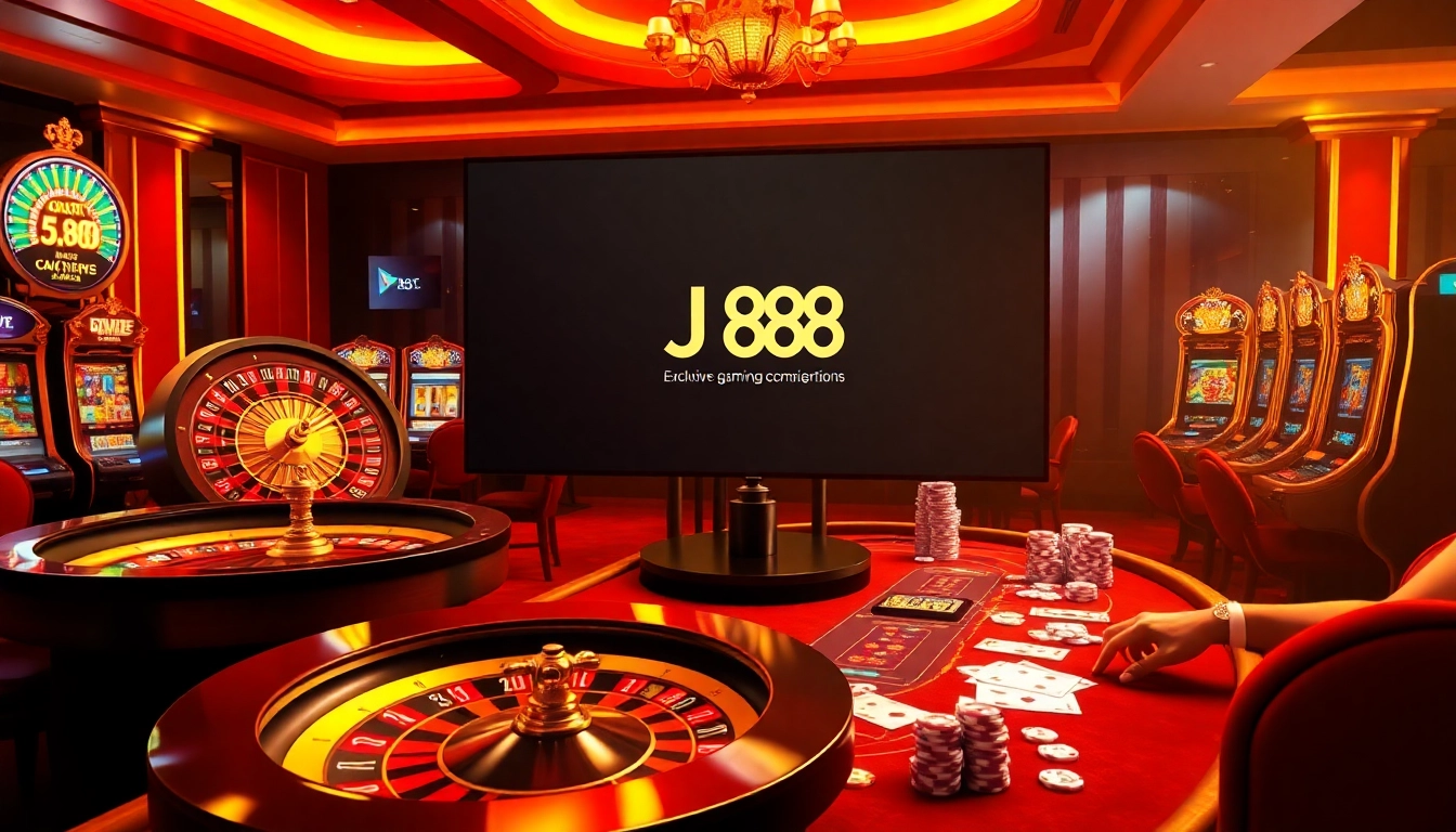 Experience the excitement of J 88 with engaging casino games and vibrant visuals.