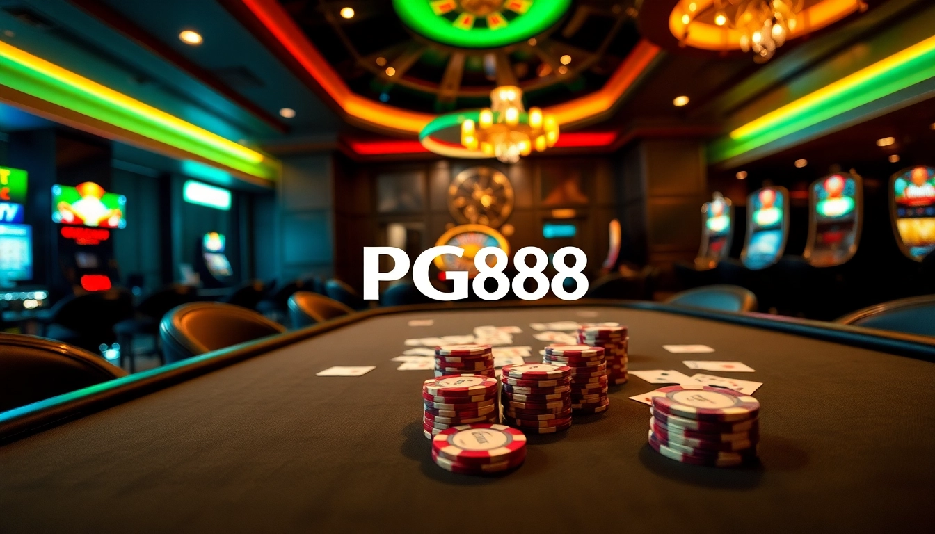Experience thrilling gameplay at PG88 with a vibrant poker table scene.