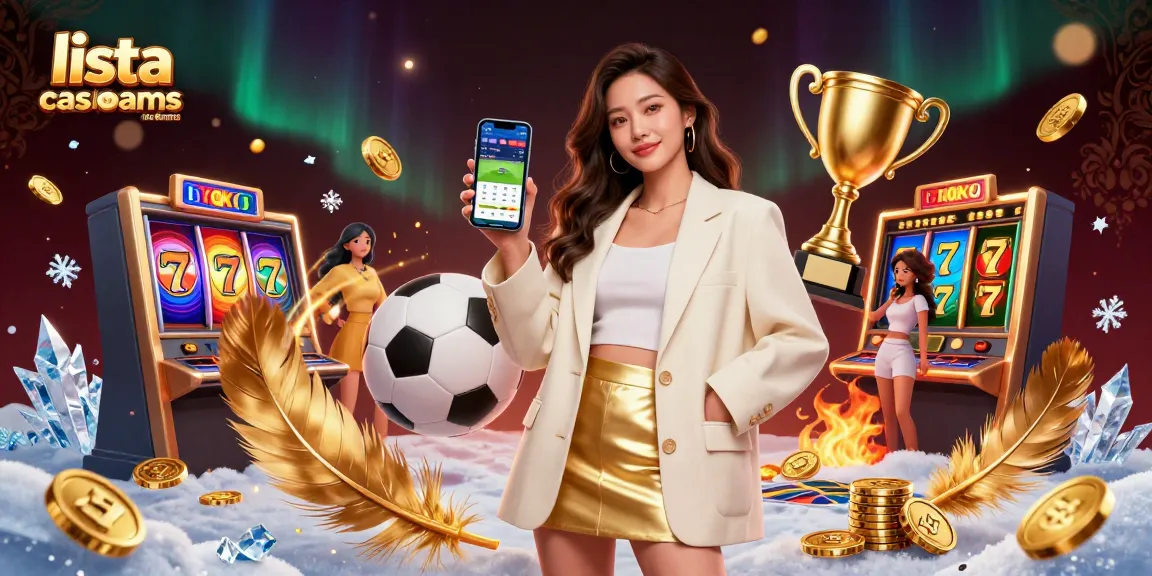 Interagisci con la lista casino non aams mentre una donna asiatica interagisce con un'app di scommesse sportive vivace.
