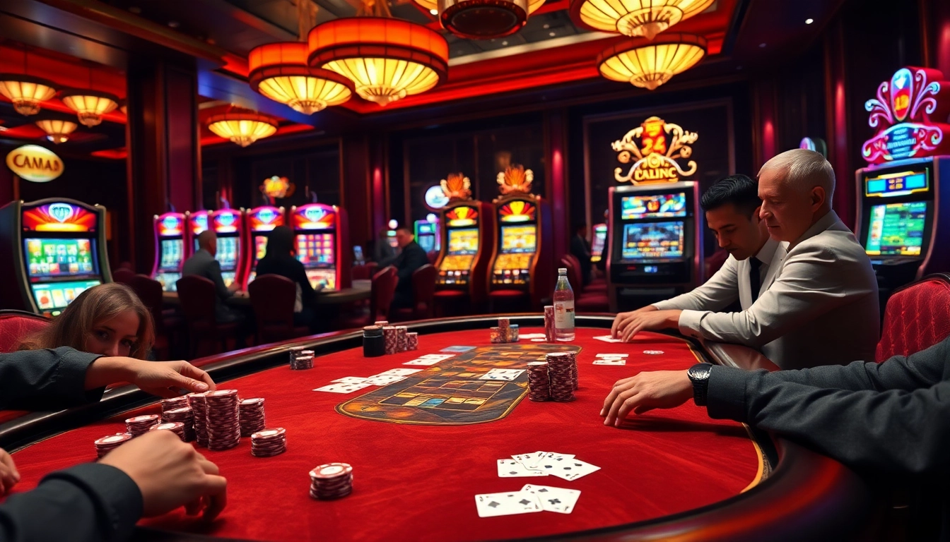 Players engaging in an exciting high-stakes poker game at New 88 casino.