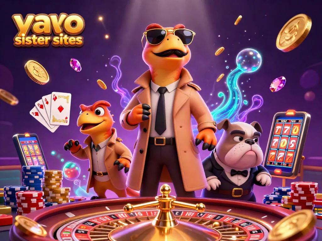 Experience fun at yay casino sister sites with raptors in a trench coat entering a lounge.