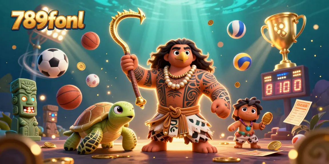 Experience thrilling gameplay at 789fonl with a vibrant 3D scene packed with casino elements and action.