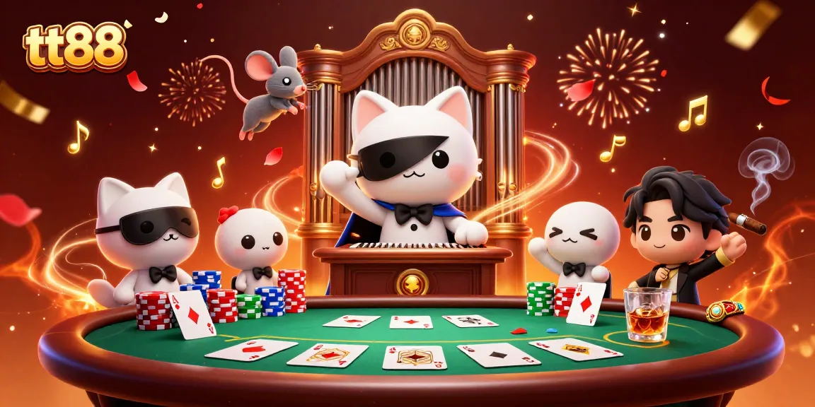 Experience the thrill of tt88 with vibrant characters and dynamic gambling elements in action.