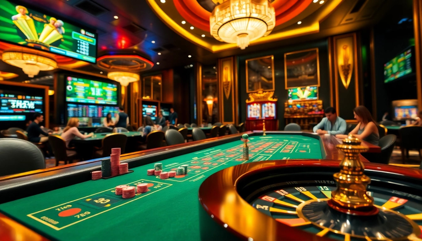 Experience the thrill of playing at Bin88 with vibrant gaming tables and dynamic players.