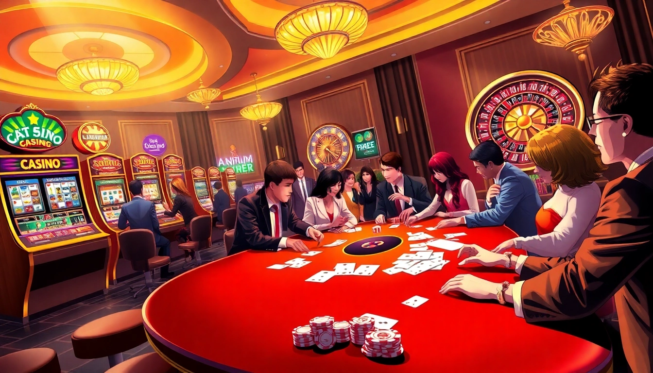 58win vip players enjoying an exclusive high-stakes game at a luxurious casino table.