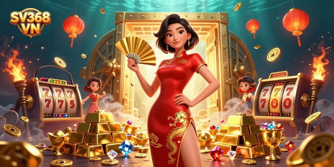 Spin for big wins at SV368 VN with stunning jackpots in a vibrant casino setting.
