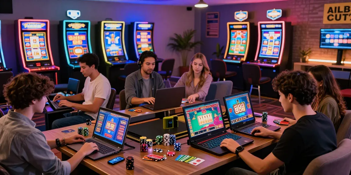 Players enjoying casinos that accept credit cards in a vibrant online gaming setting, showcasing excitement and community.