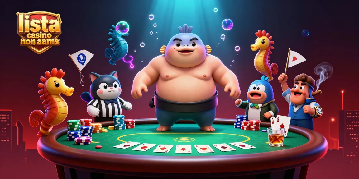 Interagisci con la lista casino non aams che presenta vivaci personaggi 3D in un confronto di poker sottomarino.