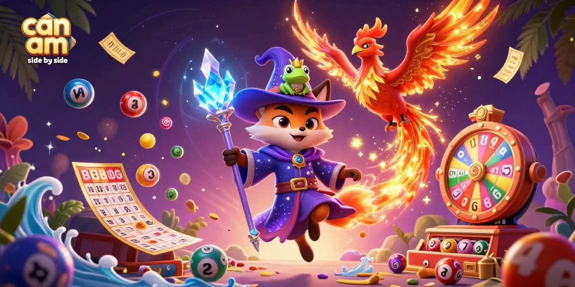 Engage in thrilling gameplay with can am side by side, featuring vibrant lottery elements, a phoenix, and a mystical wizard fox.
