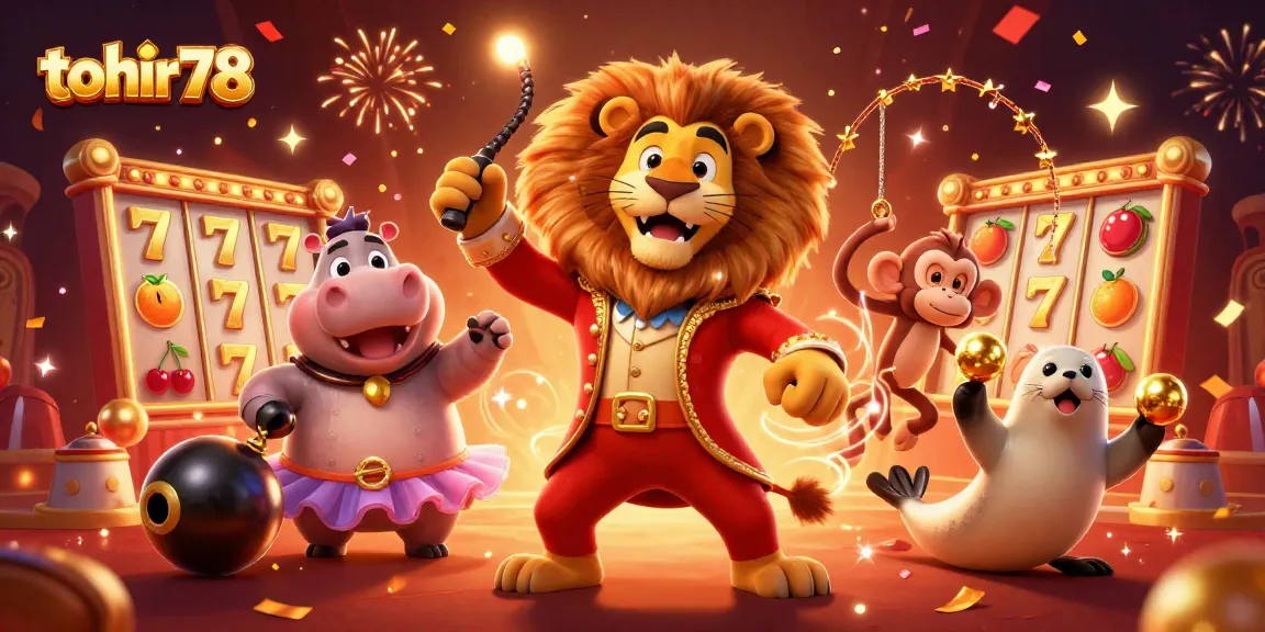 Mainkan slot gacor di tohir78 dengan karakter kartun meriah, jackpot, dan elemen perjudian lainnya.