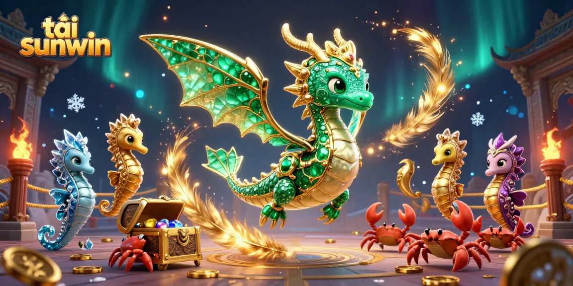 Experience exciting gaming adventures with tải sunwin, featuring a magical sea dragon and treasure.