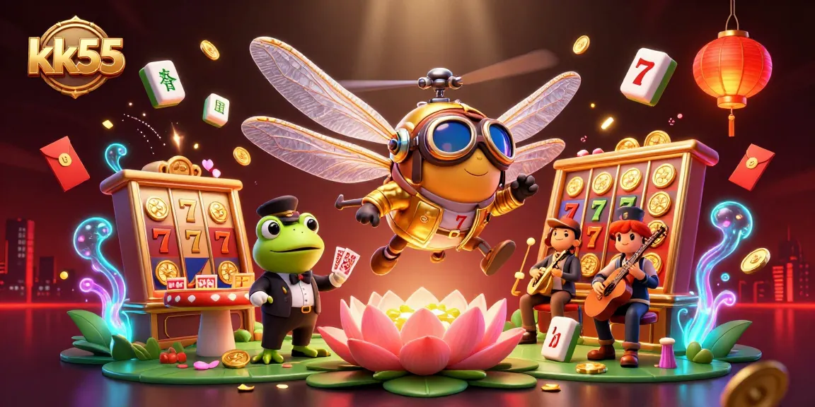 Experience thrilling wins with kk55 at a vibrant lily pad casino featuring dynamic game elements.