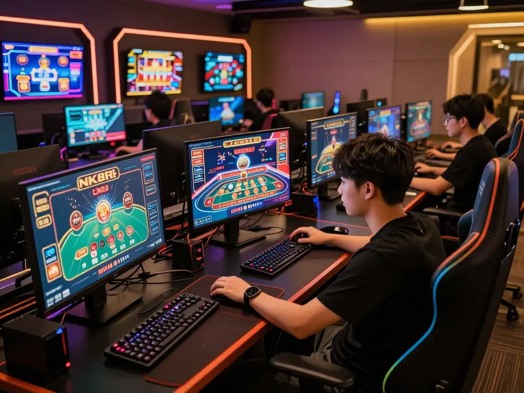 Player enjoying NK88's immersive live dealer experience with engaging gameplay and advanced technology