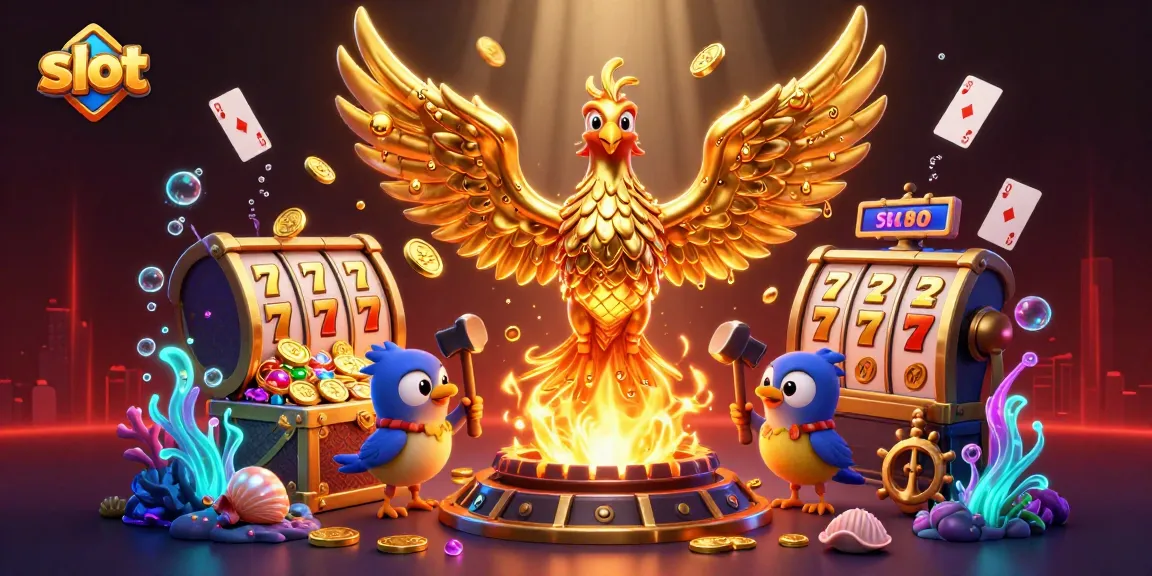 Menangkan jackpot dengan mesin slot terbaik di dunia yang dipenuhi koin emas dan simbol keberuntungan.