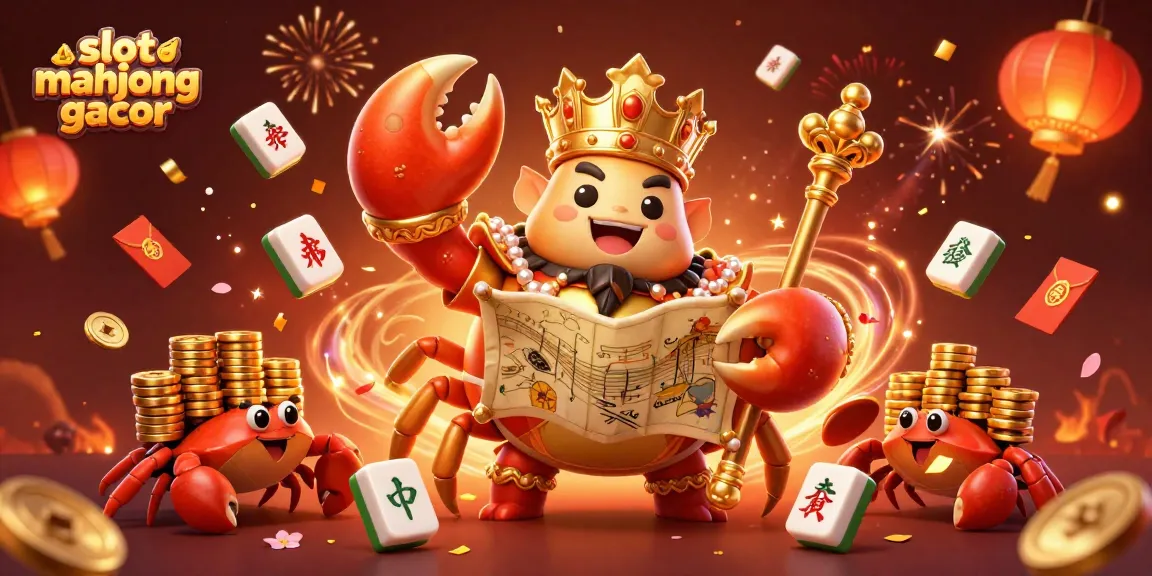 Engage with the vibrant slot mahjong gacor scene filled with golden crabs and festive elements.