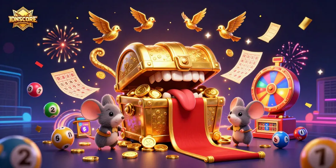 Experience winning thrills with IDNSCORE's vibrant lottery scene featuring exciting game elements.