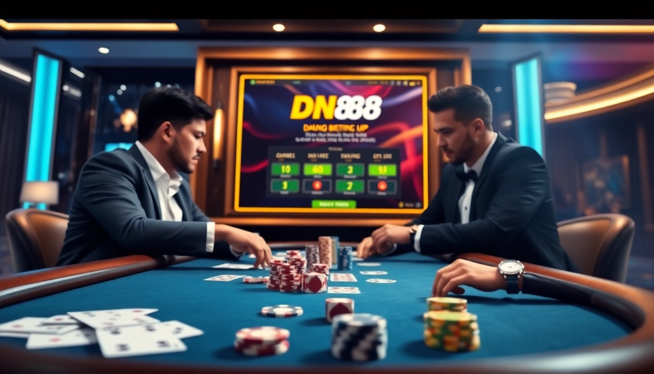 Experience seamless gameplay with DN88 đăng nhập in a luxurious casino environment.
