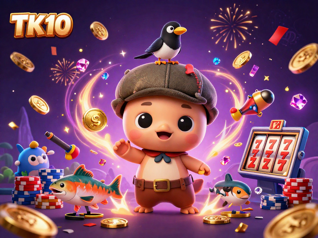 Engage in thrilling fishing adventures with TK10's exciting gaming experience filled with vibrant animations.