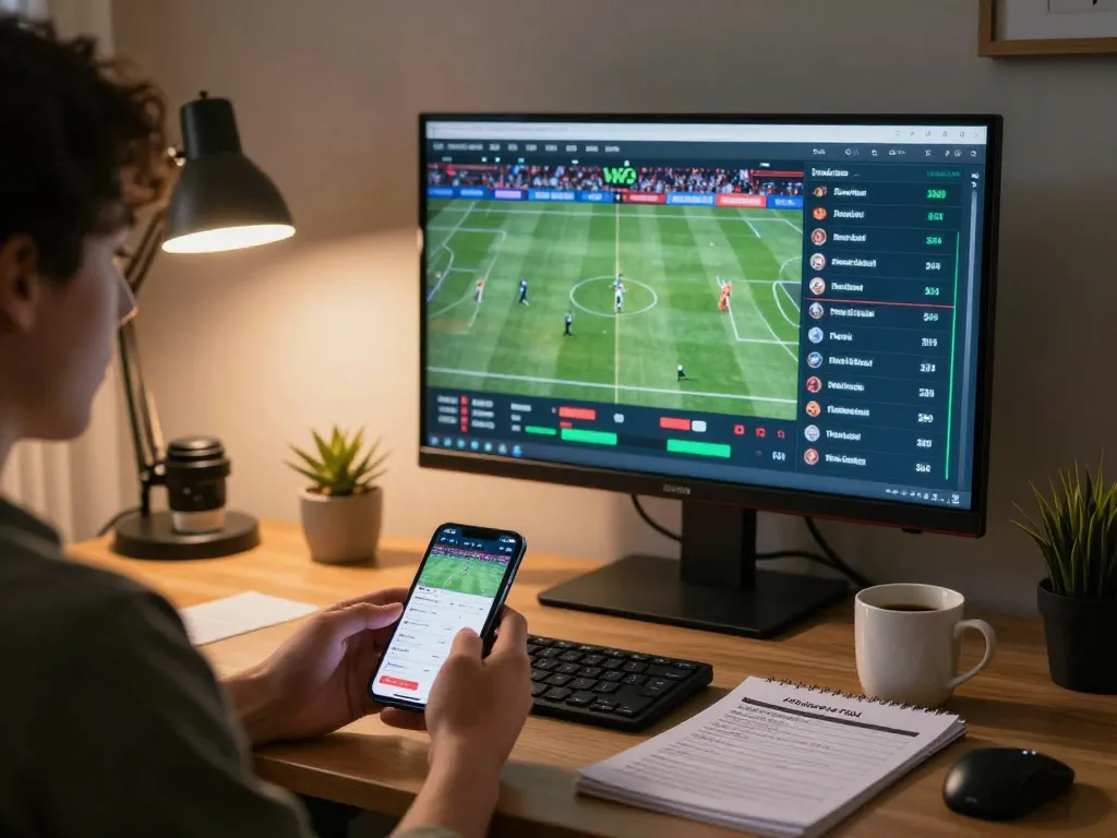 Betting live on sports using xo88 app on smartphone with scoreboards visible