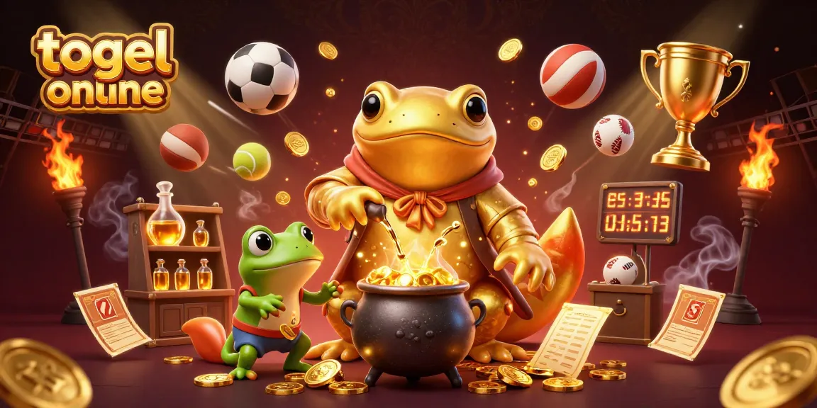Experience togel online with an illustrated alchemist scene transmuting base metals into gold coins.