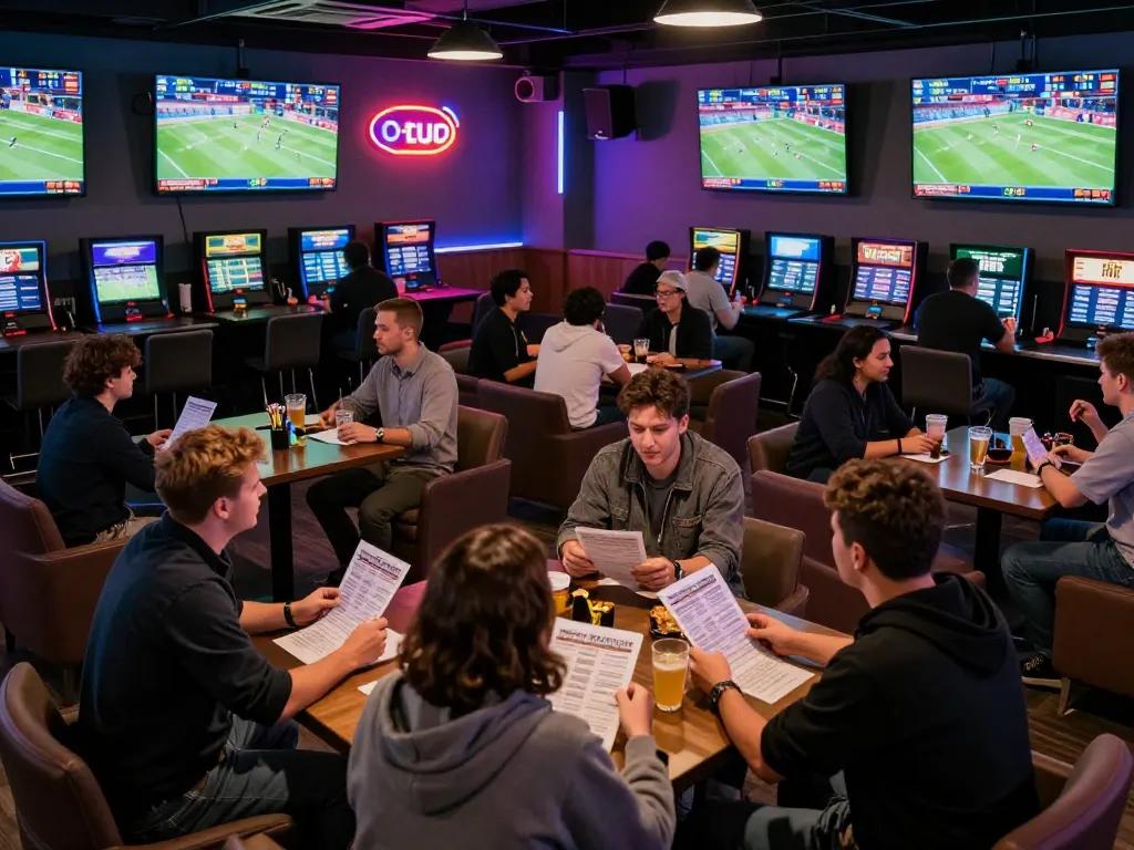 Excitement builds at the HIT CLUB as bettors engage with live sports and dynamic odds.