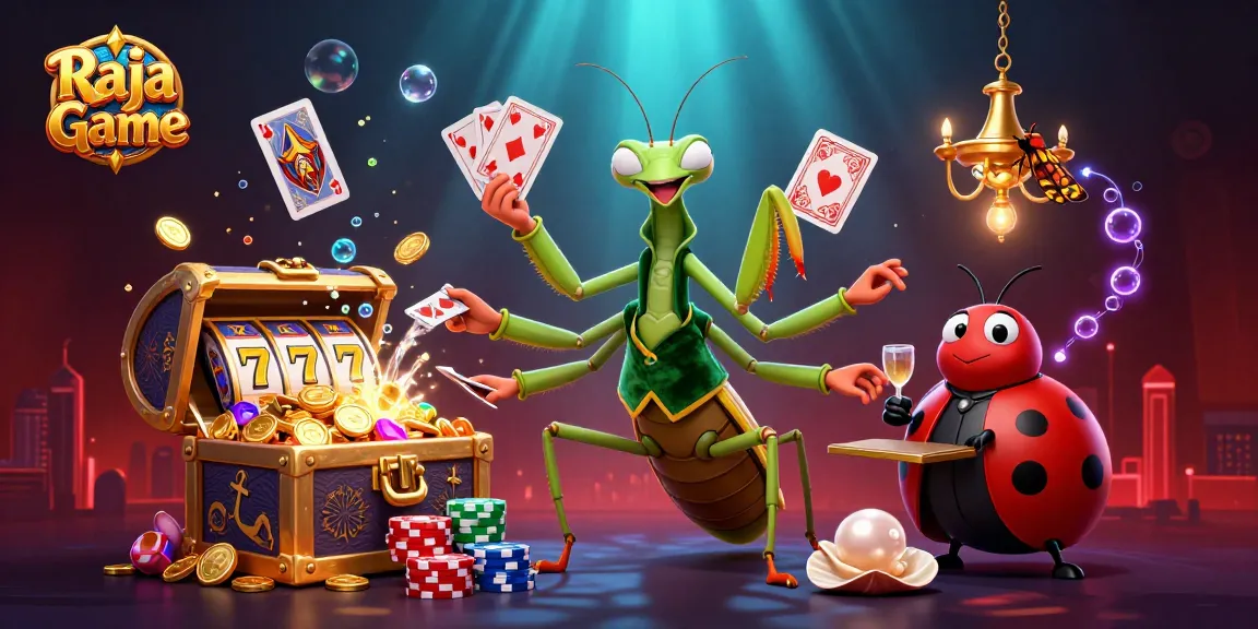 Play thrilling games on Raja Game with vibrant characters and casino elements.