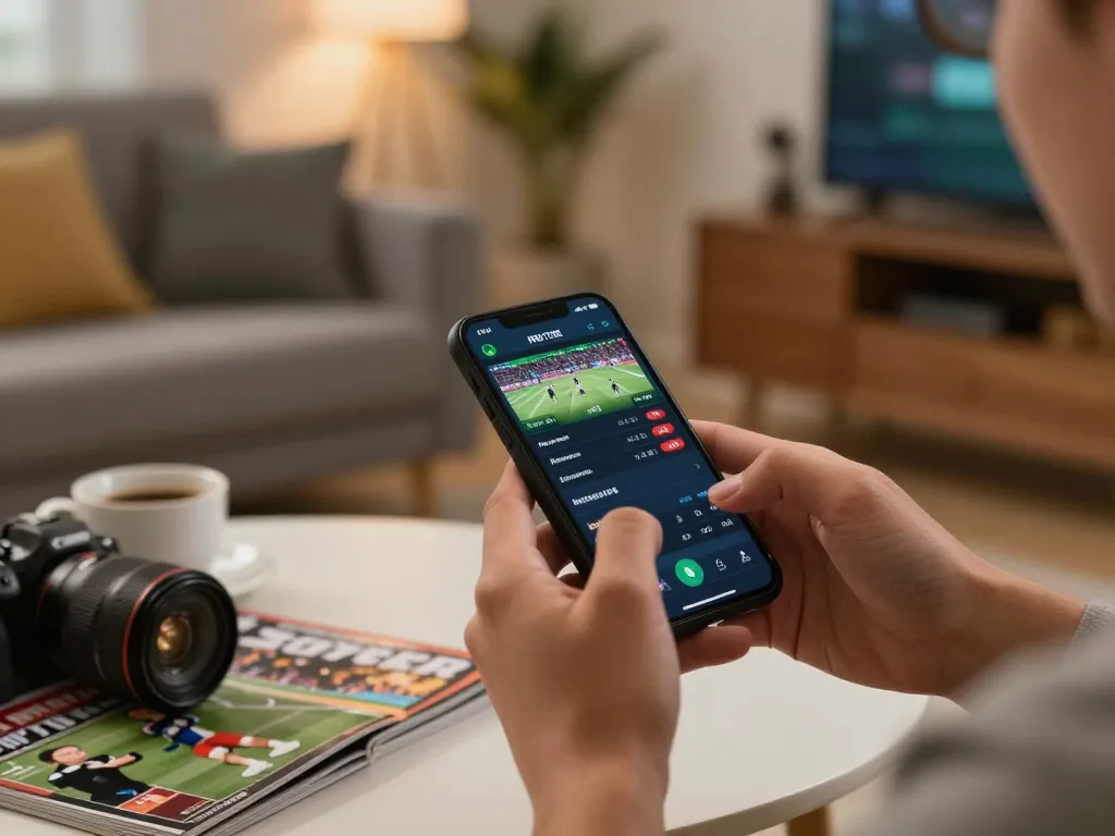 Experience thrilling sports betting on max88 with an engaged player using a mobile app.