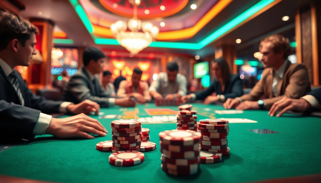 Situs toto memberikan pengalaman kasino yang menarik dengan permainan kartu dan chip.