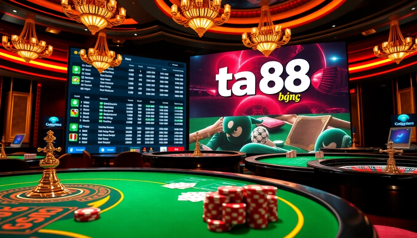 Betting excitement with ta88 bóng đá at a luxurious online casino.
