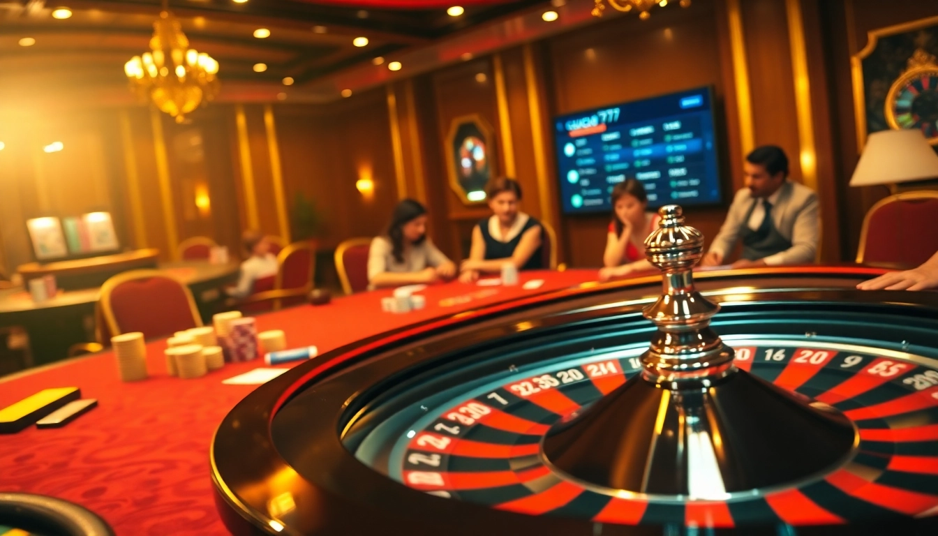 Experience the thrill of cucu 777 at a stunning casino poker table filled with vibrant chips and cards.