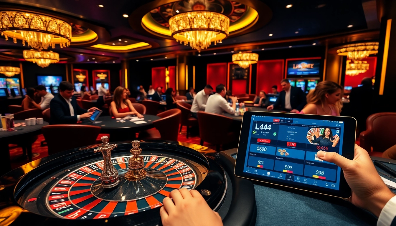 L444 offers a thrilling live casino experience with professional dealers and vibrant gaming tables.