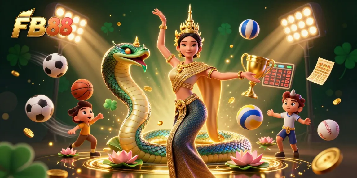 Engage with high-stakes action at FB88, showcasing sports betting excitement, vibrant characters, and dynamic elements.