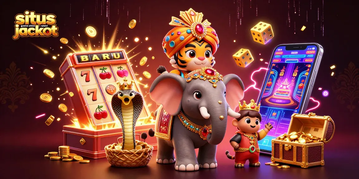 Experience thrilling adventures at situs game online resmi jackpot with a vibrant casino scene.