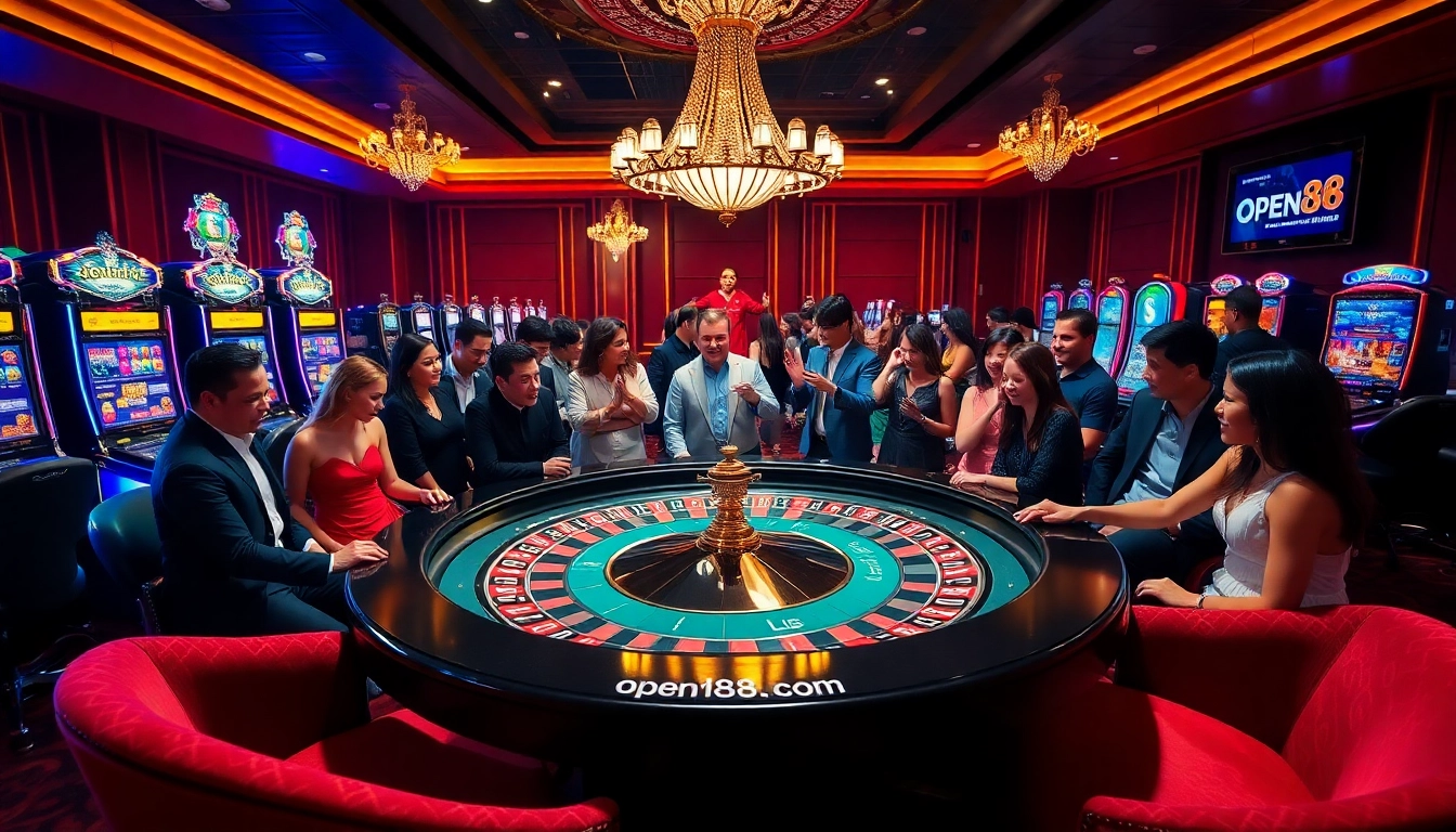 Experience winning moments at OPEN88COM casino table with vibrant atmosphere.