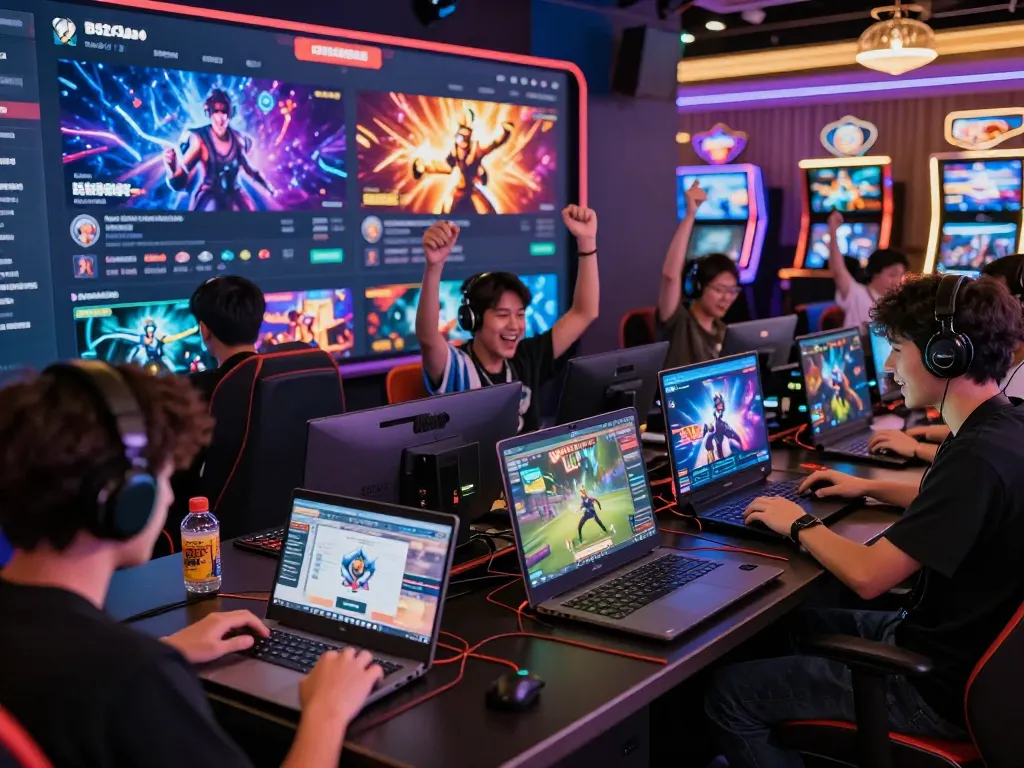 B52 Club gaming platform showcasing vibrant online interactions and joyful players.