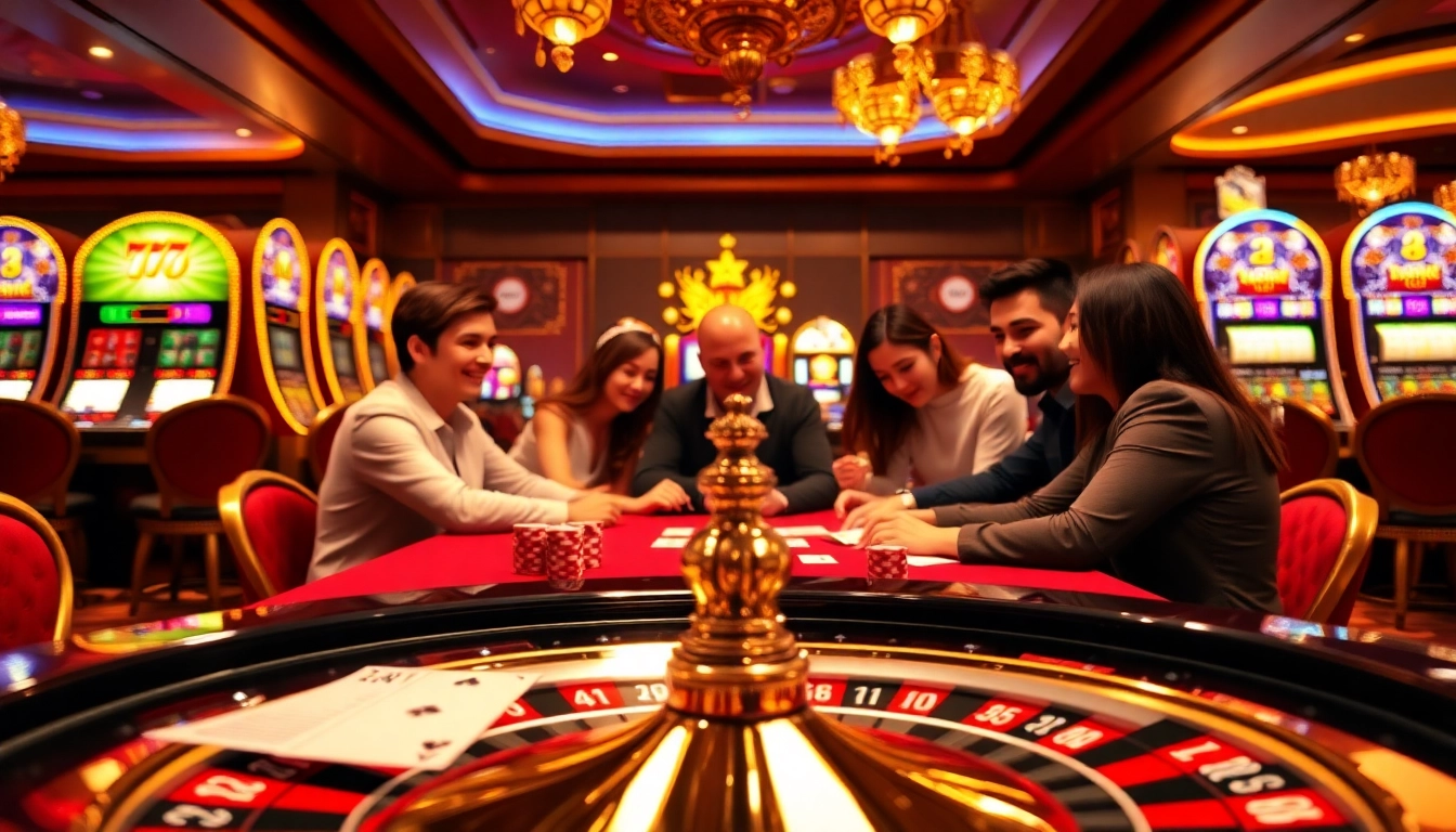The excitement of gaming at j88 com's luxurious casino table with poker chips and cards.