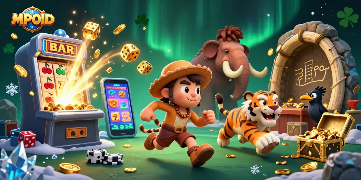 Experience thrilling gameplay at MPOID with a vibrant 3D casino scene full of engaging elements.