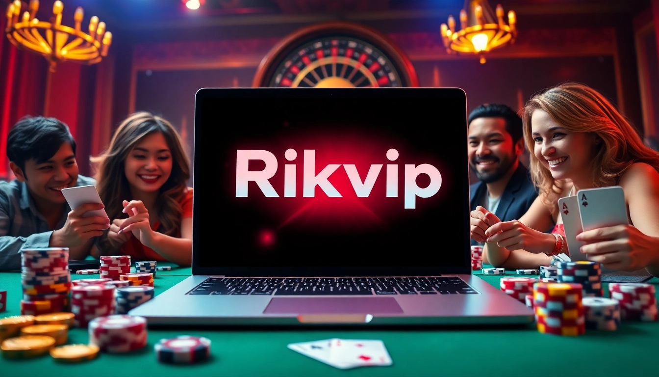Players enjoying an exciting game session at Rikvip online casino with vibrant graphics and thrilling atmosphere.